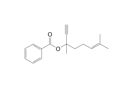 3,7-Dimethyloct-6-en-1-yn-3-yl benzoate