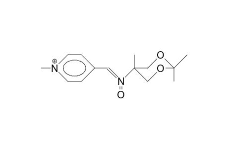 .alpha.-4-Methyl-pyridinium-N-(5-[2,2,5-trimethyl-1,3-dioxanyl])-nitrone cation