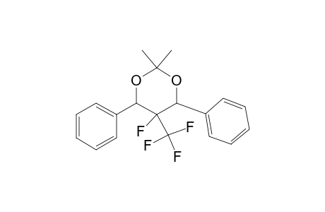 5-Fluoro-2,2-dimethyl-4,6-diphenyl-5-(trifluoromethyl)-1,3-dioxane