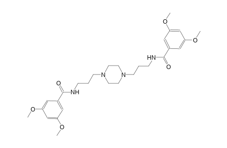 N-[3-(4-{3-[(3,5-dimethoxybenzoyl)amino]propyl}-1-piperazinyl)propyl]-3,5-dimethoxybenzamide