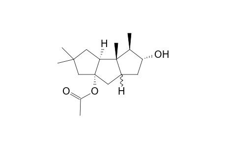 1,8,8,11-Tetramethyl-2-hydroxy-6-acetoxytricyclo[6.3.3]undecane