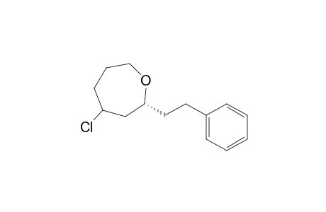 4-Chloro-2-(2-phenylethyl)-2,3,4,5,6,7-hexahydrooxepin (2a)