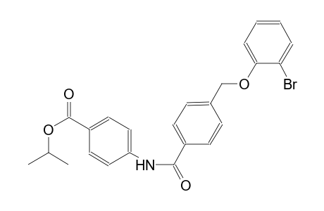 isopropyl 4-({4-[(2-bromophenoxy)methyl]benzoyl}amino)benzoate