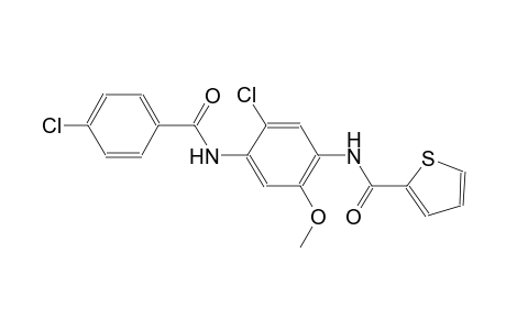N-{5-chloro-4-[(4-chlorobenzoyl)amino]-2-methoxyphenyl}-2-thiophenecarboxamide