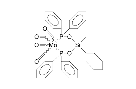 Tetracarbonyl-(bis[diphenylphosphinoxy]cyclohexylmethylsilane)-molybdenum