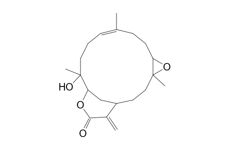 5,15-Dioxatricyclo(12.3.1.0(sup 4,6))octadec-9-en-16-one, 13-hydroxy-4,9,13-trimethyl-17-methylene-, (1R-(1R*,4S*,6S*,9E,13S*,14R*))-