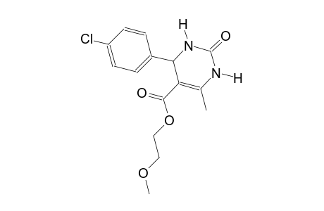 5-pyrimidinecarboxylic acid, 4-(4-chlorophenyl)-1,2,3,4-tetrahydro-6-methyl-2-oxo-, 2-methoxyethyl ester