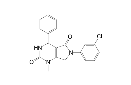6-(3-Chlorophenyl)-1-methyl-4-phenyl-4,7-dihydro-3H-pyrrolo[3,4-d]pyrimidine-2,5-dione