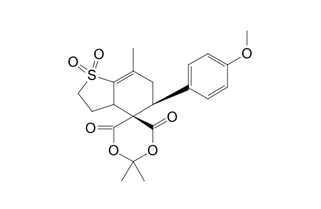 (5-S)-5-(4-METHOXYPHENYL)-2',2',7-TRIMETHYL-2,3,3A,4,5,6-HEXAHYDROSPIRO-[1-BENZOTHIOPHENE-4,5'-[1.3]-DIOXANE]-4',6'-DIONE_1,1-DIOXIDE