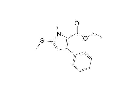 Ethyl 1-methyl-5-methylsulfanyl-3-phenylpyrrole-2-carboxylate