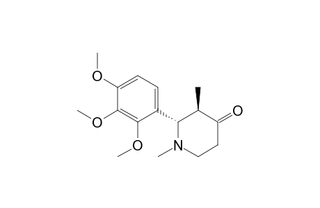 (2S,3R)-1,3-dimethyl-2-(2,3,4-trimethoxyphenyl)-4-piperidinone
