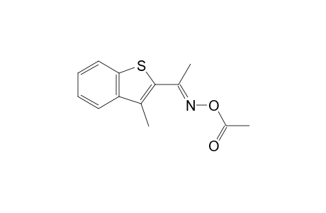 methyl 3-methylbenzo[b]thien-2-yl ketone, O-acetyloxime
