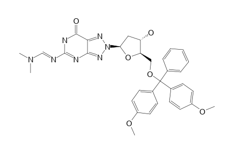 2-[2-DEOXY-5-O-(4,4'-DIMETHOXYTRITYL)-BETA-D-ERYTHRO-PENTOFURANOSYL]-5-{[(DIMETHYLAMINO)-METHYLIDENE]-AMINO}-2,6-DIHYDRO-7H-1,2,3-TRIAZOLO[4,5-D]-PYRIMIDIN-7-O