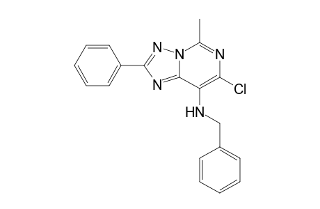 8-Benzylamino-7-chloro-5-methyl-2-phenyl[1,2,4]triazolo[1,5-c]pyrimidine