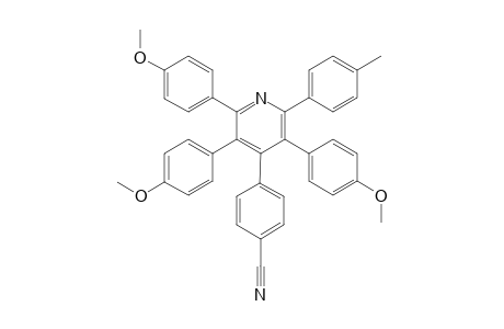 2,3,5-Tris(4-methoxyphenyl)-4-(4-cyanophenyl)-6-p-tolylpyridine