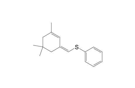 3-[(phenylthio)methylene]-1,5,5-trimethyl-1-cyclohexene