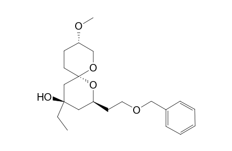 (2S,4R,6S,9S)-2-(2-(Benzyloxy)ethyl)-4-ethyl-9-methoxy-1,7-dioxaspiro[5.5]undecan-4-ol