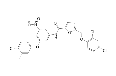 N-[3-(4-chloro-3-methylphenoxy)-5-nitrophenyl]-5-[(2,4-dichlorophenoxy)methyl]-2-furamide
