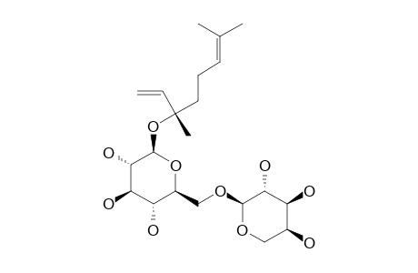 (S)-LINALYL-6-O-ALPHA-L-ARABINOPYRANOSYL-BETA-D-GLUCOPYRANOSIDE