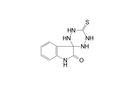 1,2,4,5-Tetrazine-3-thione, hexahydro-6,3'-spiro(2,3-dihydro-2-oxoindole)-