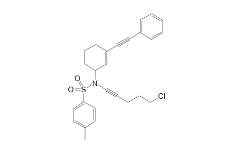 N-(5-Chloropent-1-yn-1-yl)-4-methyl-N-(3-(phenylethynyl)cyclohex-2-en-1-yl)benzenesulfonamide