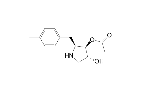 3.beta.-Acetoxy-4.alpha.-hydroxy-2.beta.(p-methylbenzyl)pyrrolidine