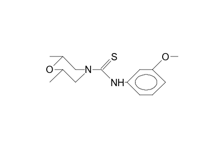 cis-2,6-Dimethyl-4-morpholinethiocarboxy-3-anisidide