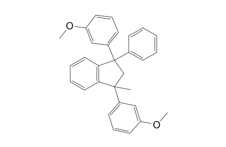1,3-Bis(m-methoxyphenyl)-3-methyl-1-phenylindane