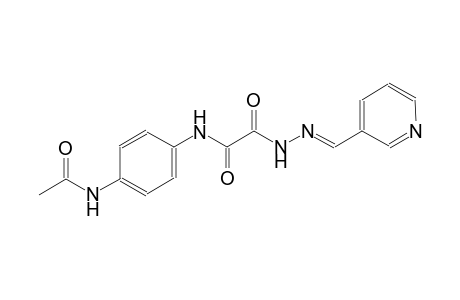 N-[4-(acetylamino)phenyl]-2-oxo-2-[(2E)-2-(3-pyridinylmethylene)hydrazino]acetamide