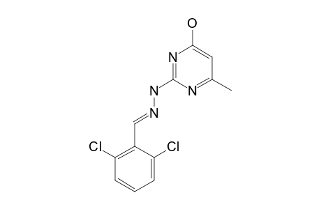 2-[N'-(2,6-dichlorobenzylidene)hydrazino]-6-methyl-1H-pyrimidin-4-one