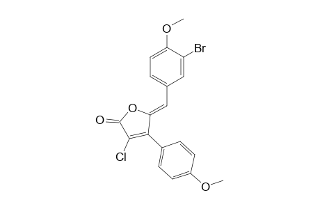 (5Z)-5-(3-bromo-4-methoxy-benzylidene)-3-chloro-4-(4-methoxyphenyl)furan-2-one