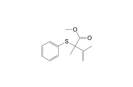 3-Butenoic acid, 2,3-dimethyl-2-(phenylthio)-, methyl ester