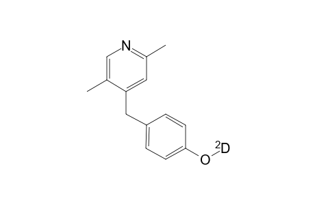 2,5-Dimethyl-4-(4'-deuteriohydroxybenzyl)pyridine
