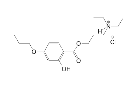 1-propanaminium, N,N-diethyl-3-[(2-hydroxy-4-propoxybenzoyl)oxy]-, chloride