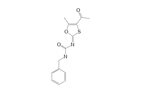 4-ACETYL-2-BENZYL-CARBAMOYLIMINO-5-METHYL-1,3-OXATHIOLE