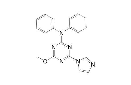 (4-Imidazol-1-yl-6-methoxy-[1,3,5]triazin-2-yl)(diphenyl)amine