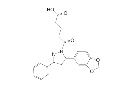 5-[5-(1,3-benzodioxol-5-yl)-3-phenyl-4,5-dihydro-1H-pyrazol-1-yl]-5-oxopentanoic acid
