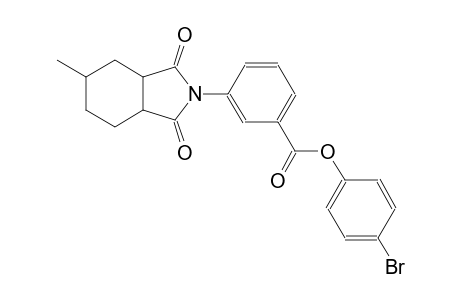 benzoic acid, 3-(octahydro-5-methyl-1,3-dioxo-2H-isoindol-2-yl)-, 4-bromophenyl ester