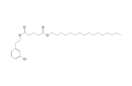 Glutaric acid, 2-(3-chlorophenyl)ethyl hexadecyl ester