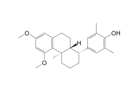 4-[(1R,4aR,10aR)-5,7-dimethoxy-4a-methyl-2,3,4,9,10,10a-hexahydro-1H-phenanthren-1-yl]-2,6-dimethyl-phenol