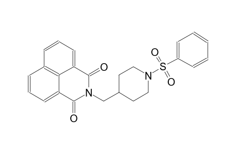 2-{[1-(phenylsulfonyl)-4-piperidinyl]methyl}-1H-benzo[de]isoquinoline-1,3(2H)-dione