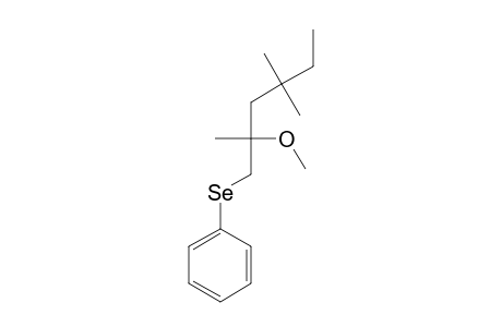 1-BENZENESELENYL-2-METHOXY-2,3,3-TRIMETHYL-PENTANE