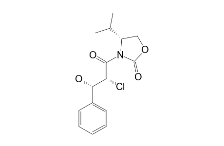 N-[2'-CHLORO-3'-HYDROXY-3'-PHENYL-1'-OXOPROPYL]-4-ISOPROPYL-2-OXAZOLIDINONE