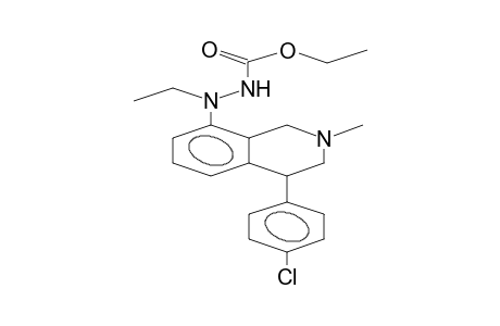 8-(N-ETHYL-N'-ETHOXYCARBONYLHYDRAZINO)-4-(4'-CHLOROPHENYL)-2-METHYL-1,2,3,4-TETRAHYDROISOQUINOLINE