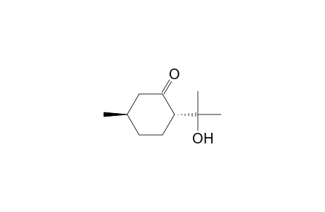 (2S,5R)-2-(1-hydroxy-1-methyl-ethyl)-5-methyl-cyclohexanone