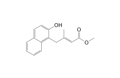Methyl (E)-4-(2-hydroxy-1-naphthyl)-3-methyl-2-butenoate