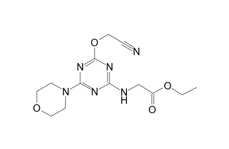 2-[[4-(cyanomethoxy)-6-(4-morpholinyl)-1,3,5-triazin-2-yl]amino]acetic acid ethyl ester