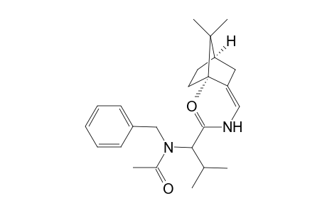N-[11]-(Camphor-2-cis-methylidene-yl)]-2-(N'-benzylacetumido)-3-methylbutanamide