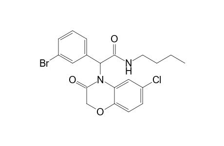 N-Butyl-2-(3-bromophenyl)-2-{6-chloro-3-oxo-2H-benzo[b][1,4]-oxazin-4(3H)-yl}acetamide