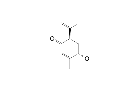 (+)-(4R,6S)-6-HYDROXYISOPIPERITENONE